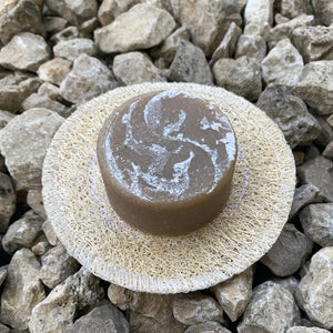 Luffa-Seifenkissen rund