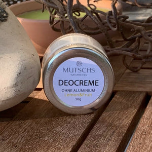 Deo-Creme Bio "Lemon&Fruit" -ohne Aluminium-