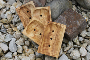 Seifenschale Olivenholz, rechteckig