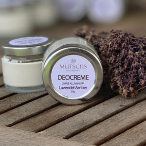 Deo-Creme Bio "Lavendel-Amber" -ohne Aluminium-