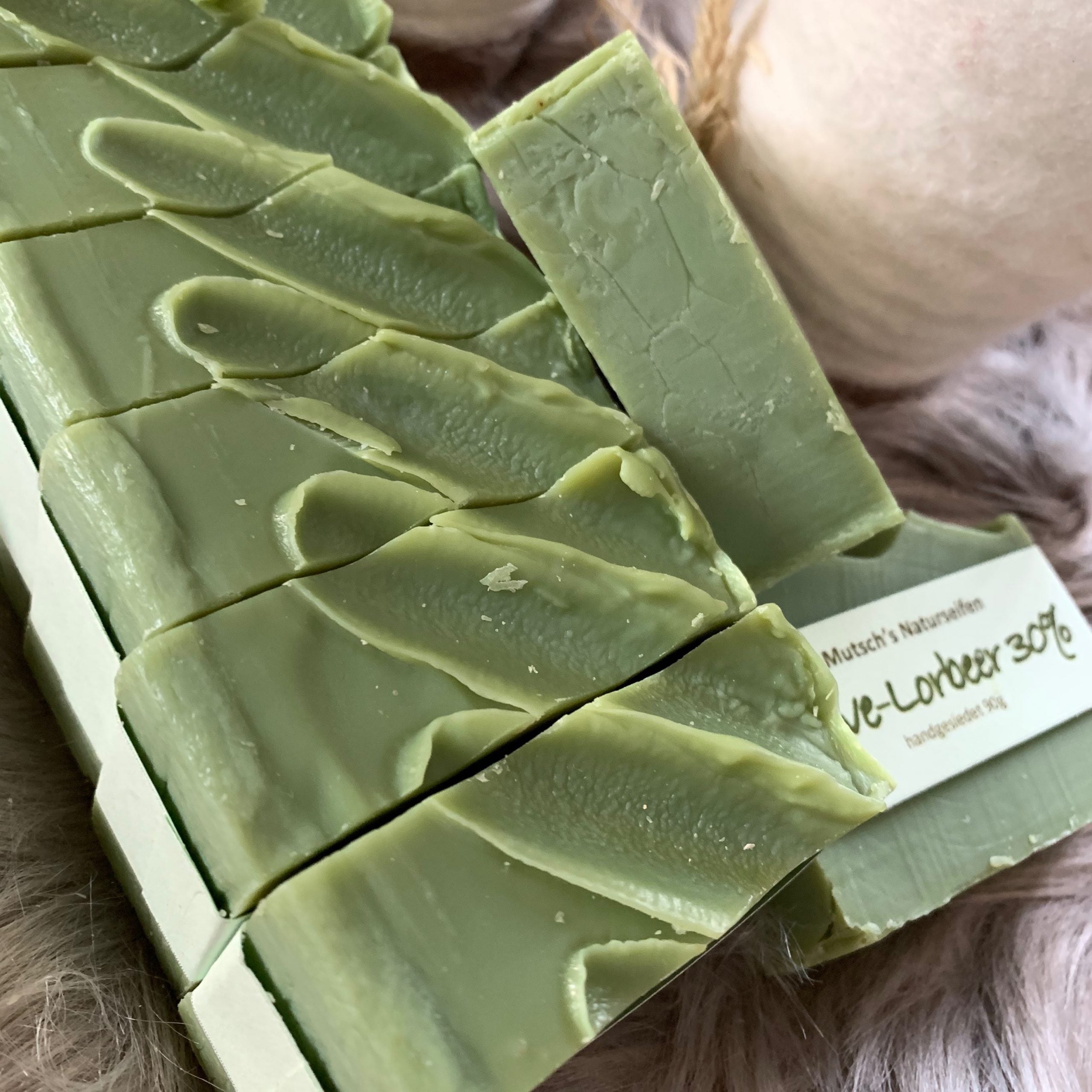 Naturseife Bio "Olive-Lorbeer 35%" (wie Alepposeife)