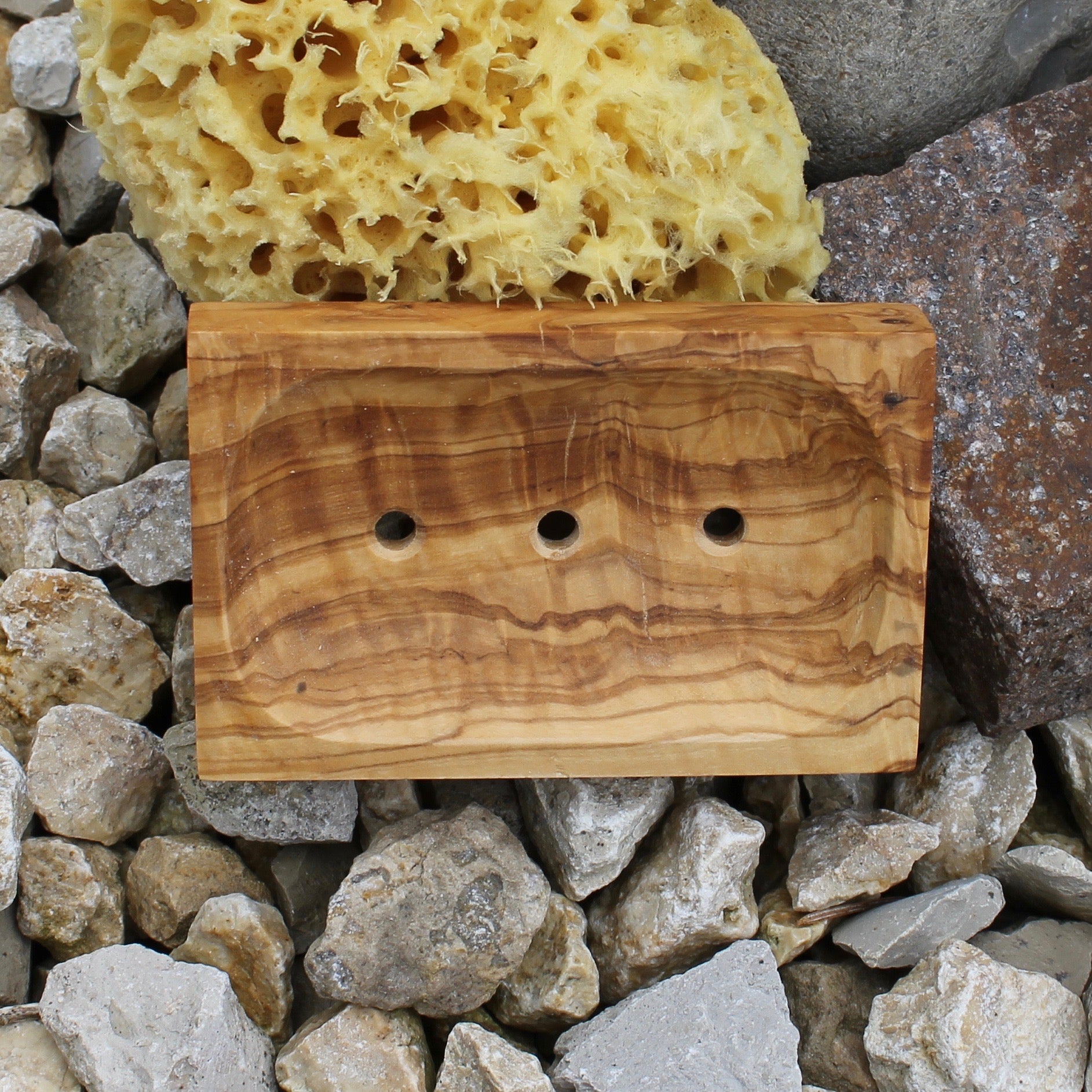 Seifenschale Olivenholz, rechteckig