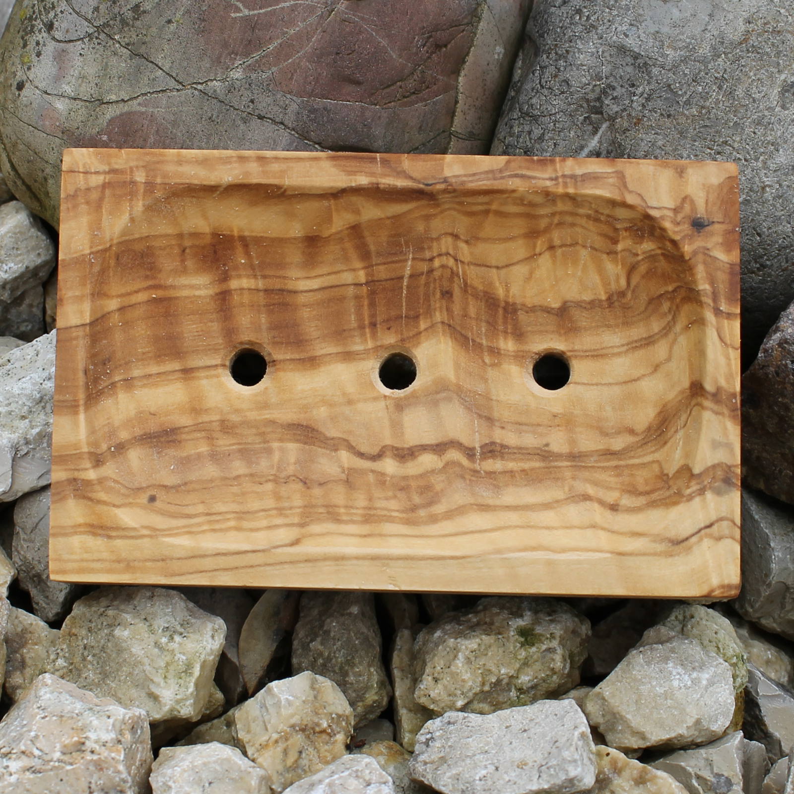 Seifenschale Olivenholz, rechteckig