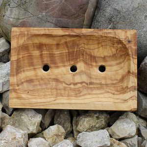 Seifenschale Olivenholz, rechteckig